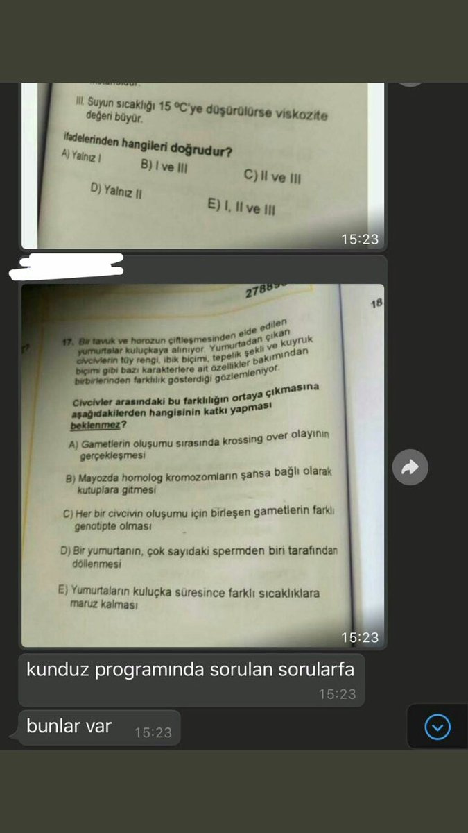 Bu bir skandaldır bunu gözetmenin yapma ihtimali yok çünkü maske çıkartılmış Gözetmenin maske çıkarması yasak. Demekki öğrenci sınav anında sorunun cevabını kunduz uygulamasından öğrenmek için attı.Gözetmen kunduza niye soru atsin. Ve zaten üstümüz aranmadi. Bu sınav iptal olmali
