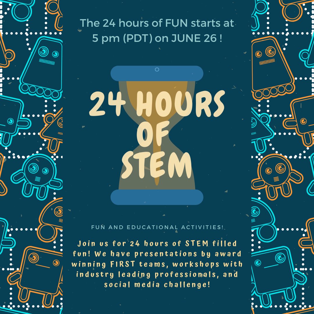 FRC2468's tweet photo. Our @SACOTexas President and Vice President will be presenting TONIGHT at 6pm CT on “The Power of STEM Advocacy” as apart of the 24 Hours of STEM event!! Make sure to tune in to watch the YouTube livestream here: https://t.co/1dA2JY7mQs
#24HoursofSTEM @FIRSTinTexas @FIRSTweets https://t.co/2YdD1DdOx9