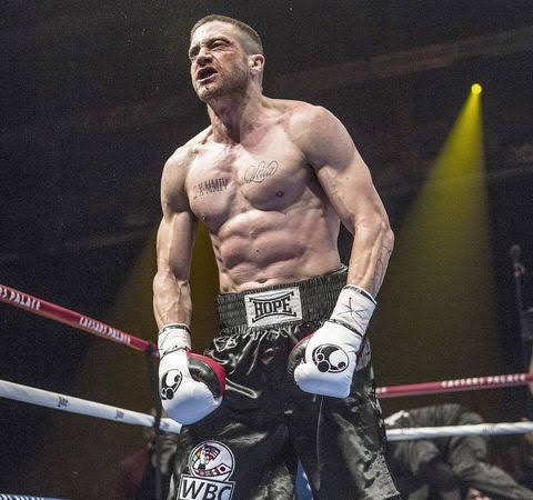 5. Jake Gyllenhaal - SouthPawJake gained 15 pounds of muscle by working out 6 hours everyday for 6 months in preparation for his role as Billy Hope in Southpaw  #SpinnMovieSpot