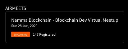 shrikarparashar's tweet image. Glad to see that almost 150 people have registered for the upcoming Namma Blockchain Dev meetup on @airmeet_com