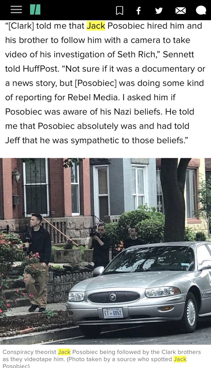 Jack also hired two self described Nazis to help him make a propaganda “documentary” about Seth Rich’s murder. https://www.huffpost.com/entry/jeffrey-clark-dc-neo-nazi-arrested_n_5beb99ffe4b0caeec2bf24e5