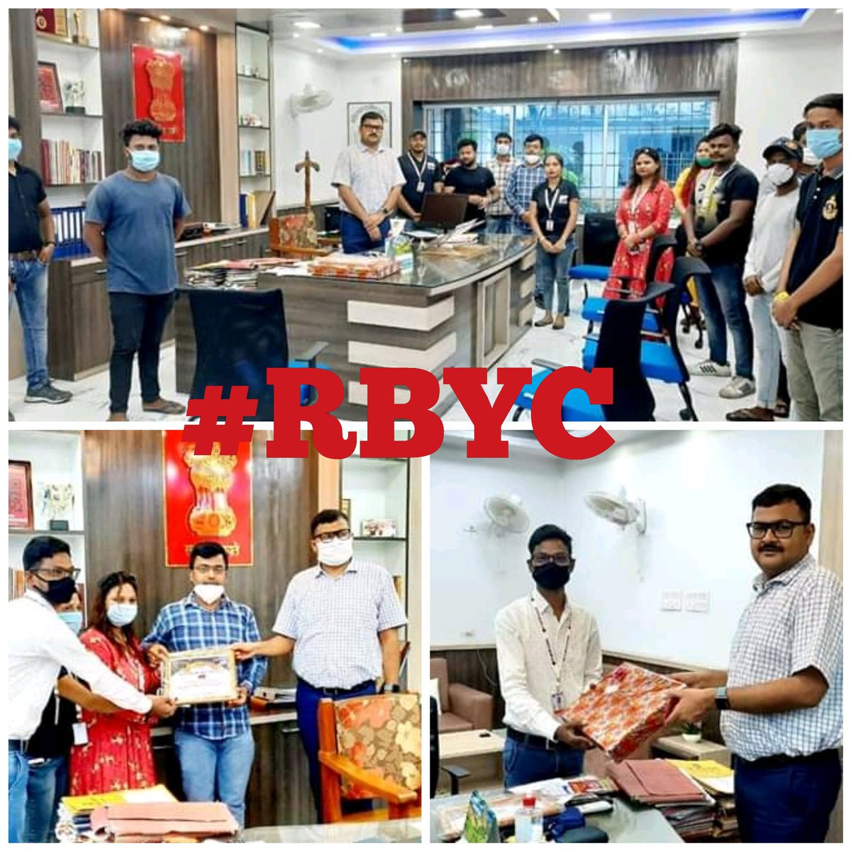 rbyc_dhn's tweet photo. #RBYC के अध्यक्ष #रवि_शेखर जी के नेतृत्व में #RBYC Dhanbad के सभी सदस्यों ने कार्मिक विभाग के अधिकारि #श्रि_उज्वल_आनंद जी का विदाई समारोह मनाया और उसके सफल भविष्य कि कामना कि ।
@AllKapra  @ViralRotiBanks @rajjaiprakash44 @SumitSingh569  @MyJio82358144 @htcity https://t.co/xTbHYozCLW