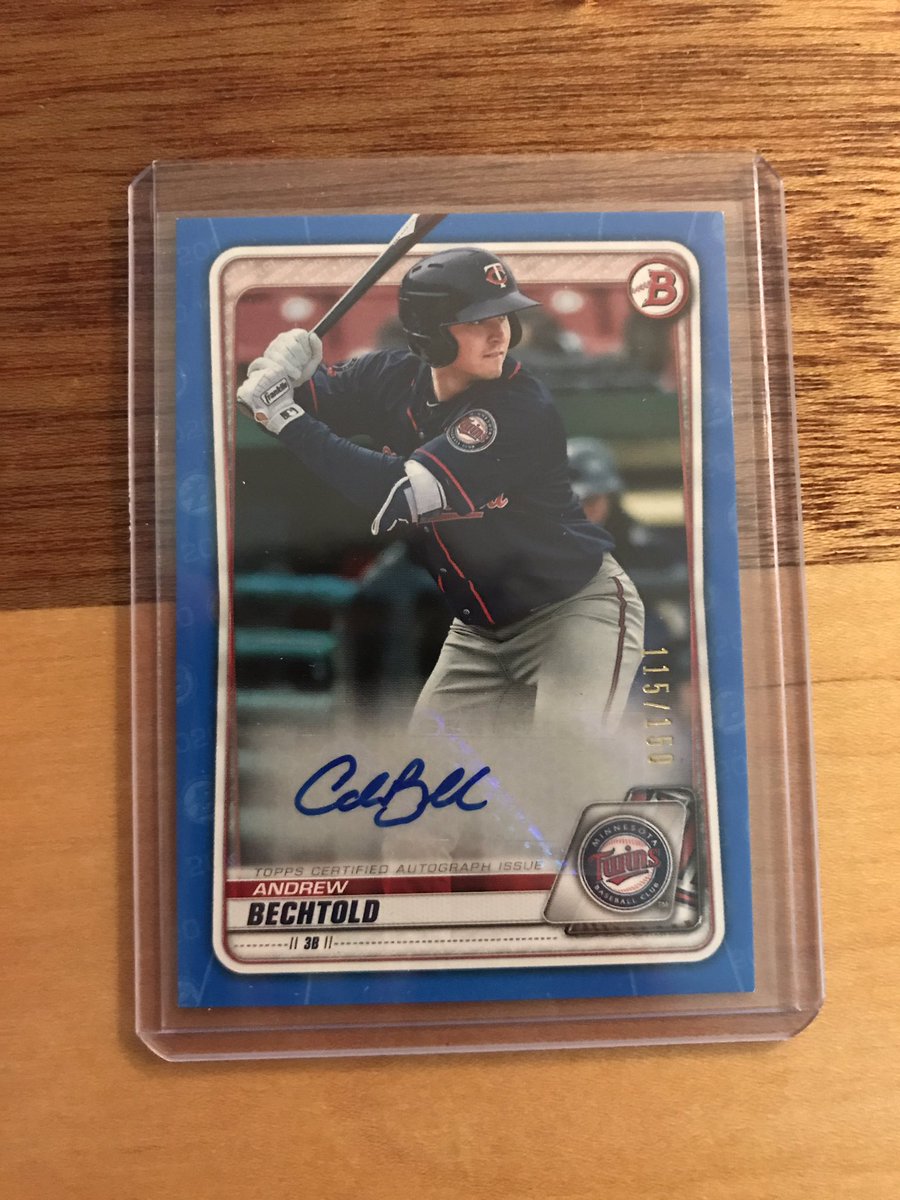 Andrew Bechtold /150 blue auto. $5.00 PWE, $8.00 BMWT  #rosellsales  @hobby_connect  @mlbhobbyconnect  @hobbyconnector