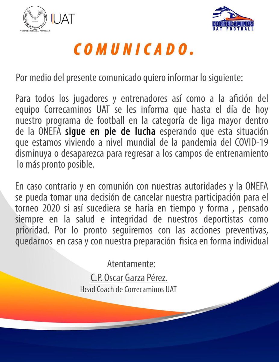 Correcaminos UAT FBA tweet media