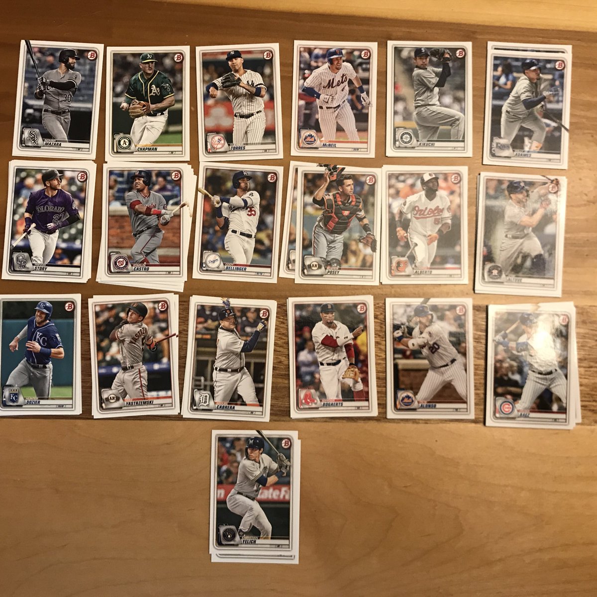 Bowman Base cards, tell me what numbers your looking for. Selling for $0.25 ea.  #rosellsales  @hobby_connect  @mlbhobbyconnect  @hobbyconnector