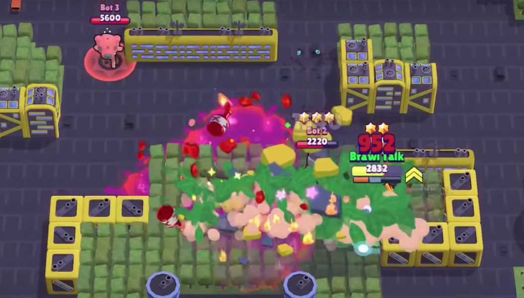 New Brawler: Surge!
• Chromatic Brawler
• Attack: similar to Spike, where he shots a projectile and it splits in smaller projectiles
• Super: somehow similar to Bull, runs and destroys objects
• + every time you use his Super, he upgrades himself! #BrawlStars #BrawlTalk