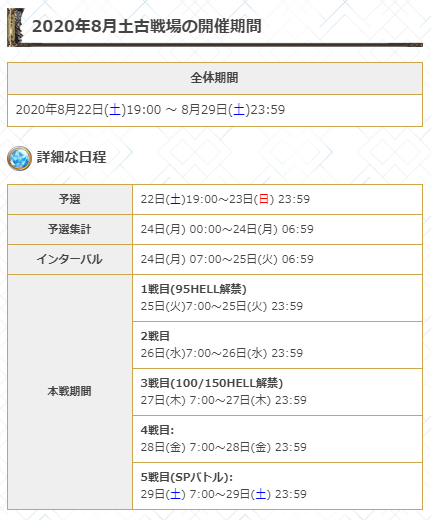 グラブル攻略 Gamewith 次回古戦場は8月22日 土 から土有利で開催 火古戦場に続き 次回も本戦1 4日目は火水木金と平日の日程に また11月中旬には闇有利古戦場の開催も発表 8月土古戦場開催情報はこちら T Co Dyamij5ccy グラブル