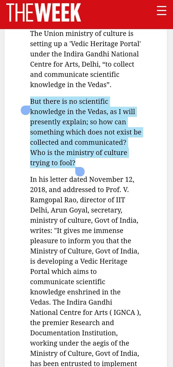 Fake Claim #23VEDAS ARE UNSCIENTIFIC Part-IThis "pseudoscience" propaganda is so strong that writing such disrespectful articles in the country of Hindus is a new trend.Dare they question "our brothers" about splitting of moon and how water become wine?