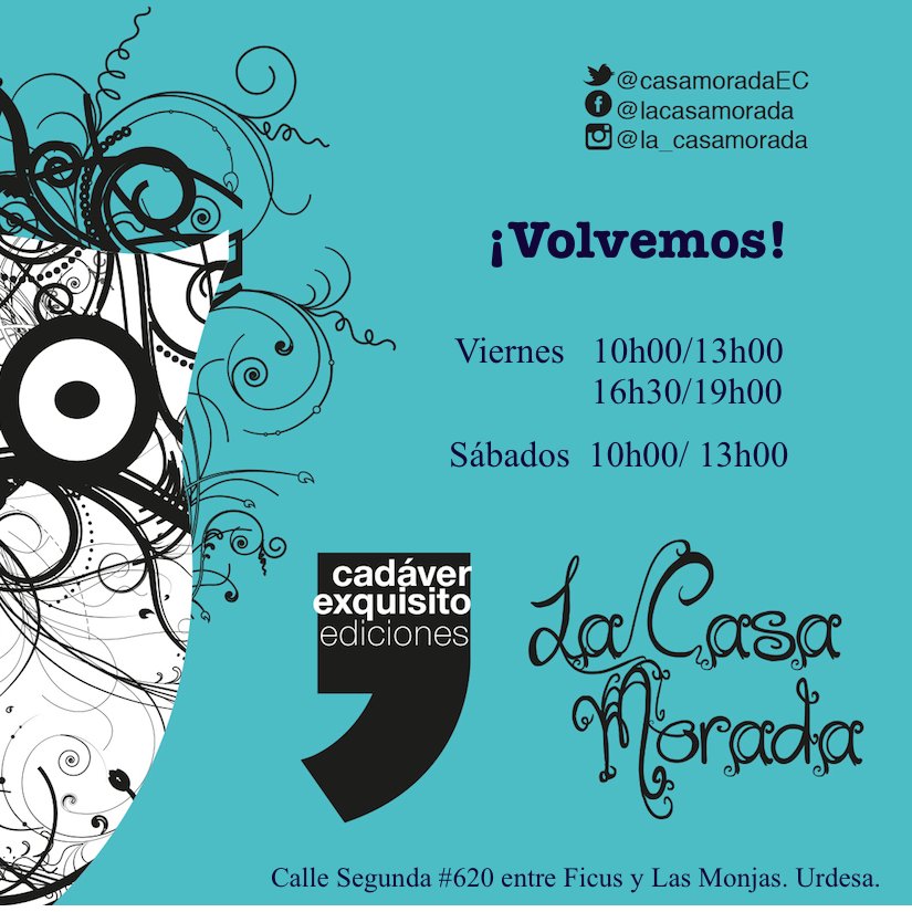 casamoradaEC's tweet photo. Hoy hasta las 13hoo. Libros, café y cerveza artesanal. #GYELEE https://t.co/u4MuWsjRvF
