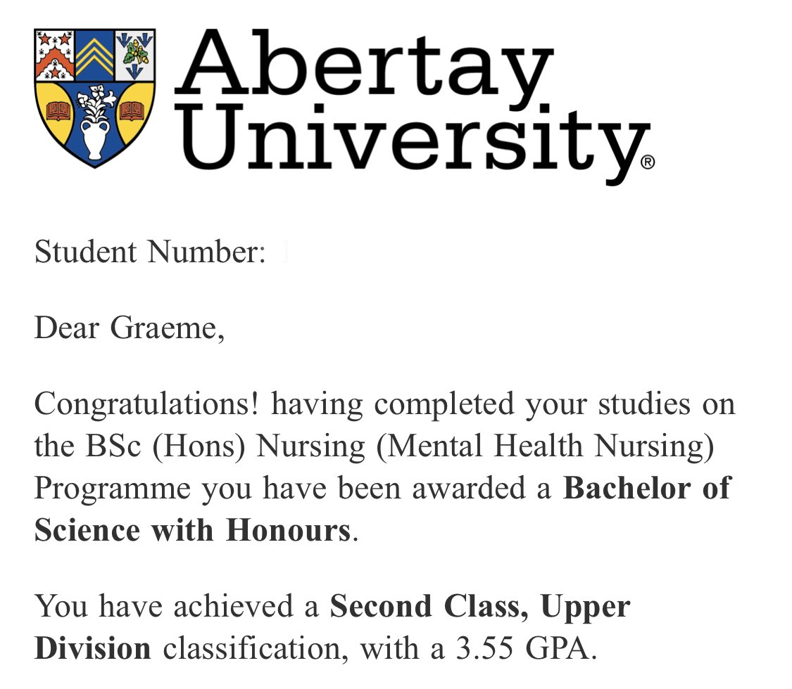 Fair to say I’m well chuffed! <a href="/MHNAbertay/">Abertay Mental Health</a> <a href="/AbertayUni/">Abertay University</a>