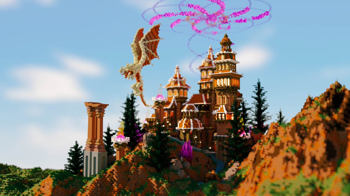 |Castle with a dragon| Built for 90$ <a href="/XasanikB/">Xasanik | Xasi Minecraft builder</a> #Minecraftbuilds #Minecraft