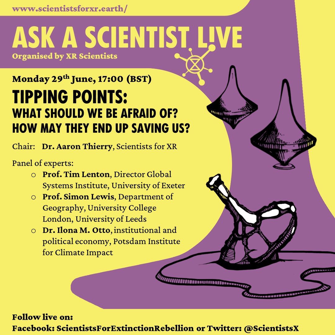 XRTrafford's tweet photo. Ask a scientist your questions - Monday. #climatechange #lookingforwardtothefuture #forwardtobetter #ExtinctionRebellion #rebelforlife #NoGoingBack #BuildBackBetter #AnotherWorldIsPossible #JustRecovery https://t.co/TMFzSjJeQG