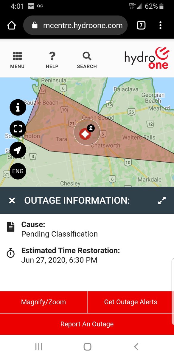 Claire Mccormack On Twitter Large Power Outage From Saublebeach To Southampton All The Way Past Owensound To Feversham Hydro One Says The Cause Is Under Investigation Est Restoration Time 6 30 Pm Https T Co Bxo2padw30