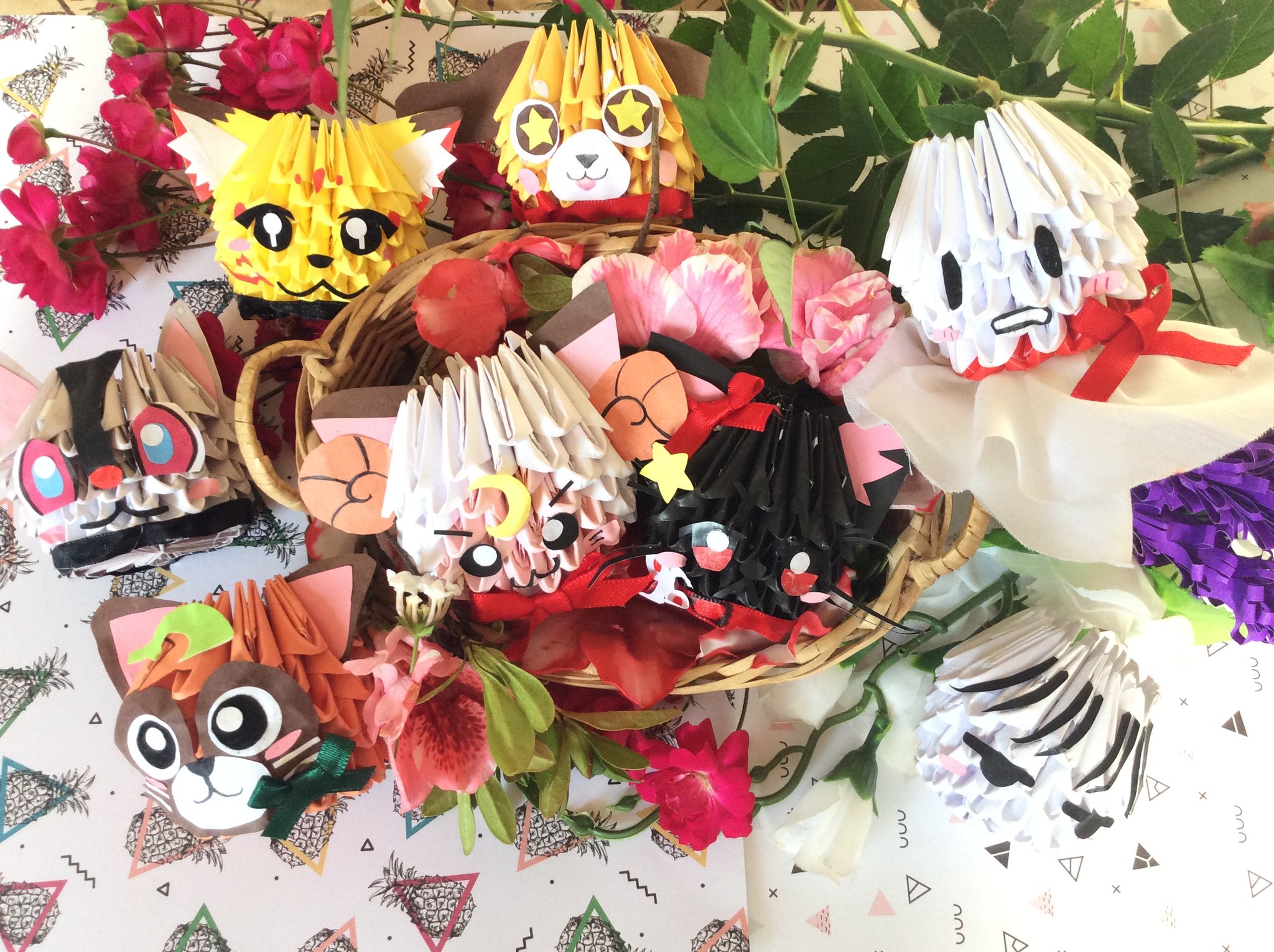 تويتر さゆり على تويتر ブロック折り紙で歌い手さんたちのキャラクター作ってみた ᴗ 歌い手 まふまふ そらる 浦島坂田船 天月 96猫 ブロック折り紙 T Co Chdnjgnzwt