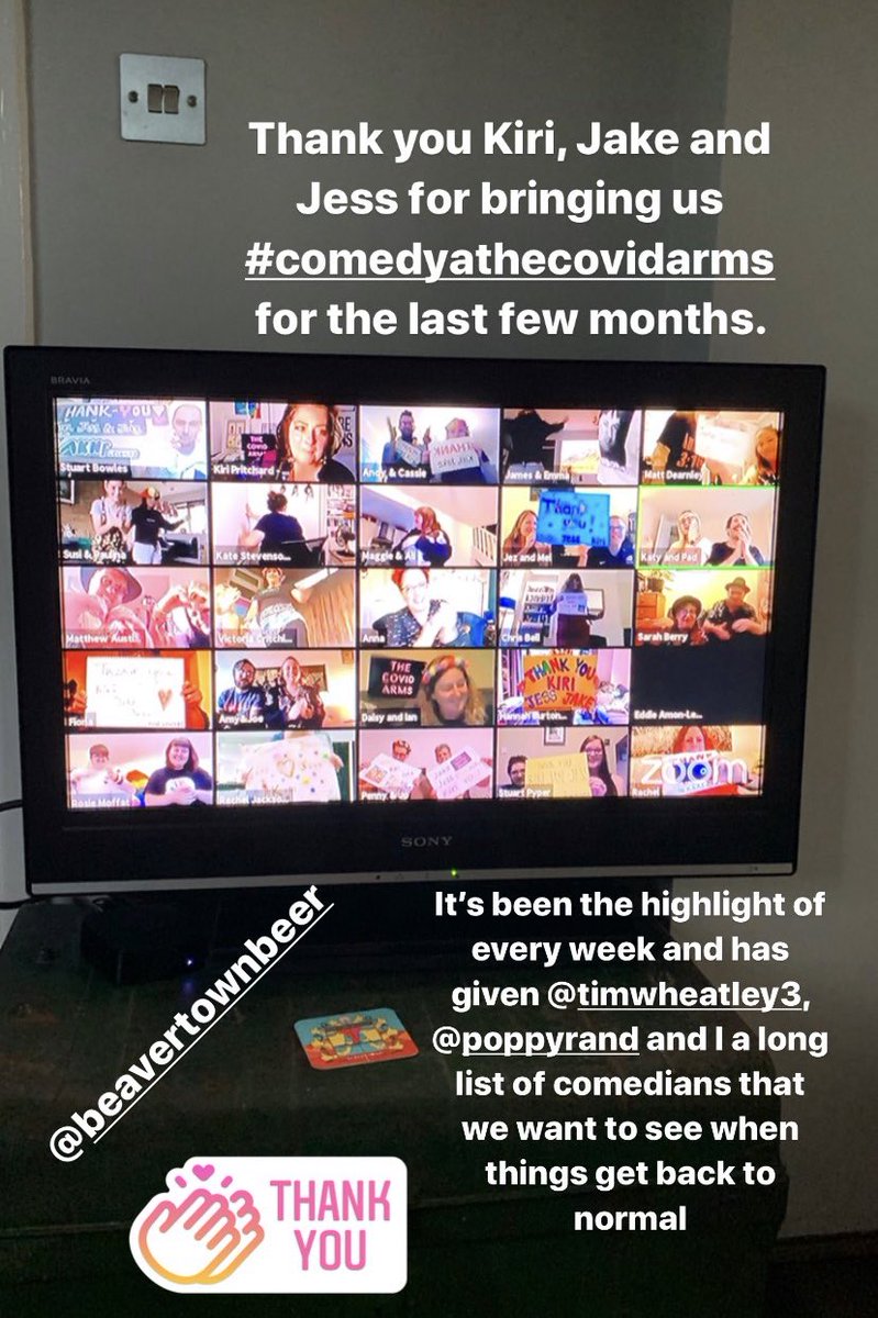 2ndbase's tweet image. Really hope that tonight wasn’t the last time we get to enjoy ⁦@covid_comedy⁩, don’t know how I’ll survive with it. Thanks for everything ⁦@kiripritchardmc⁩, Jake and Jess ❤️