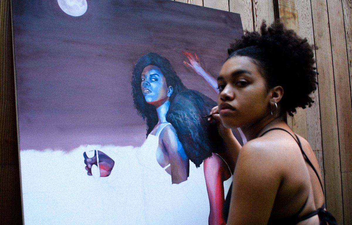 The way I choose to uplift Black lives has always been through my art. No, I will not ever stop centering Black women in my work. No, “Black Art” is not any different from “Fine Art.” Yes, you should support Black Artists. 
IG: <a href="/jazzminimani/">That Artist Jazz</a>
jazzminimani.com