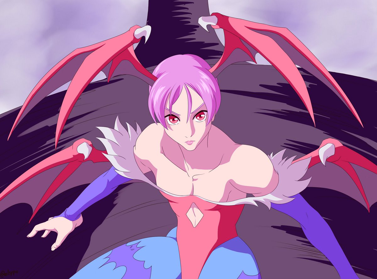 Hisaí (@artsypiu) on Twitter photo ehhh hice el reto de dibujar una morrigan en del ova de darkstalkers con <a href="/GavrailOfEden/">Gav Gavrail</a> y @soto34477, solo quee ehhh yo quize dibujar a Lilith porque no sale en el ova y ya :p ehhh hice el reto de dibujar una morrigan en del ova de darkstalkers con <a href="/GavrailOfEden/">Gav Gavrail</a> y @soto34477, solo quee ehhh yo quize dibujar a Lilith porque no sale en el ova y ya :p