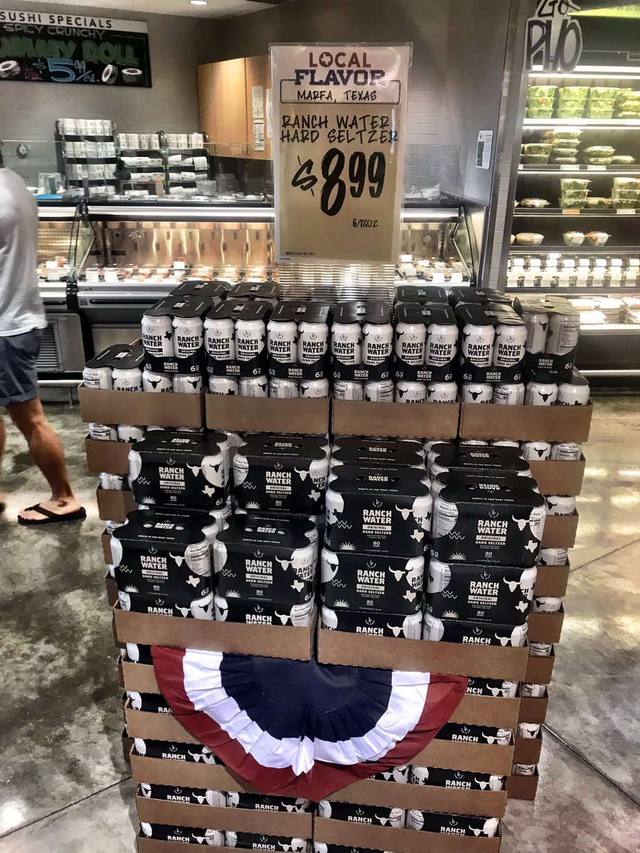 CMHoustonBeer's tweet photo. Howdy! We’ve got your thirst covered!! @ranchwater Hard Seltzer for the win’n https://t.co/jhXRHGVi3U