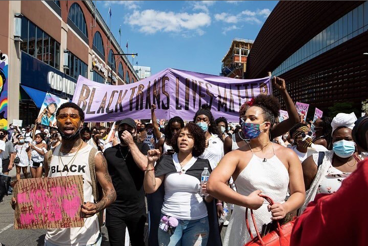 34/ A year after her death at age 27, Polanco is far from forgotten. Her name and image were seemingly everywhere at a gathering of thousands at an Action for Black Trans Lives march in Brooklyn Sunday.