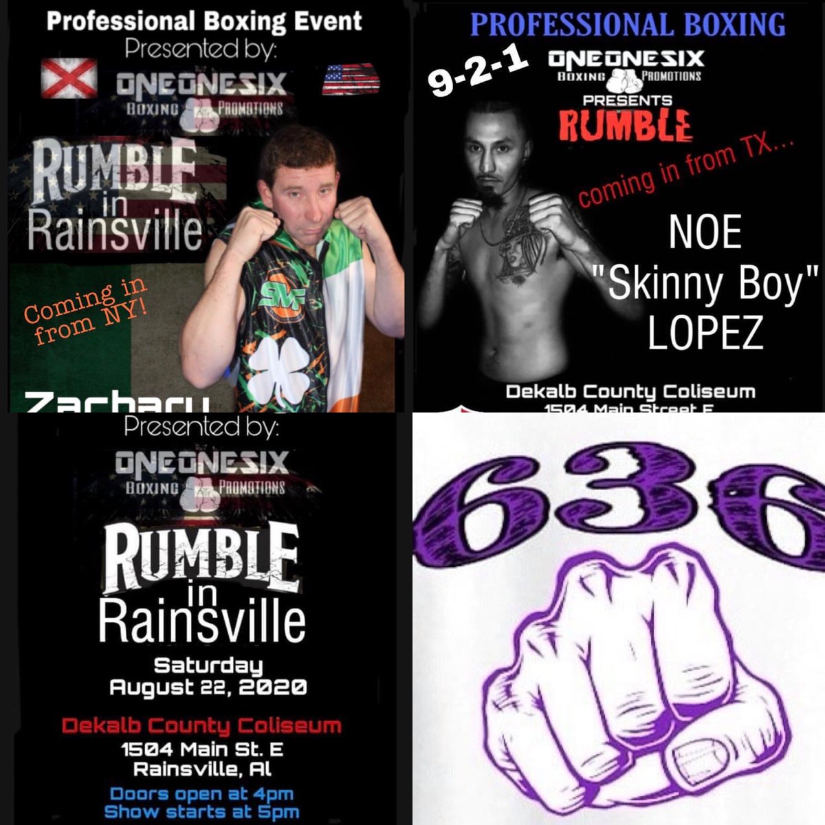 ziggyrocks2848's tweet image. Fight venue for August 22nd in Alabama #profight #profighter #proboxingfight @WWE_MandyRose @whec_nrudd @erinkatedolan @AAshleyMusic @cornelltheboxer @BellaTwins @JohnCena @SuzKewl @chosenspotradio @BeckyLynchWWE @AlexaBliss_WWE @WWE @TripleH