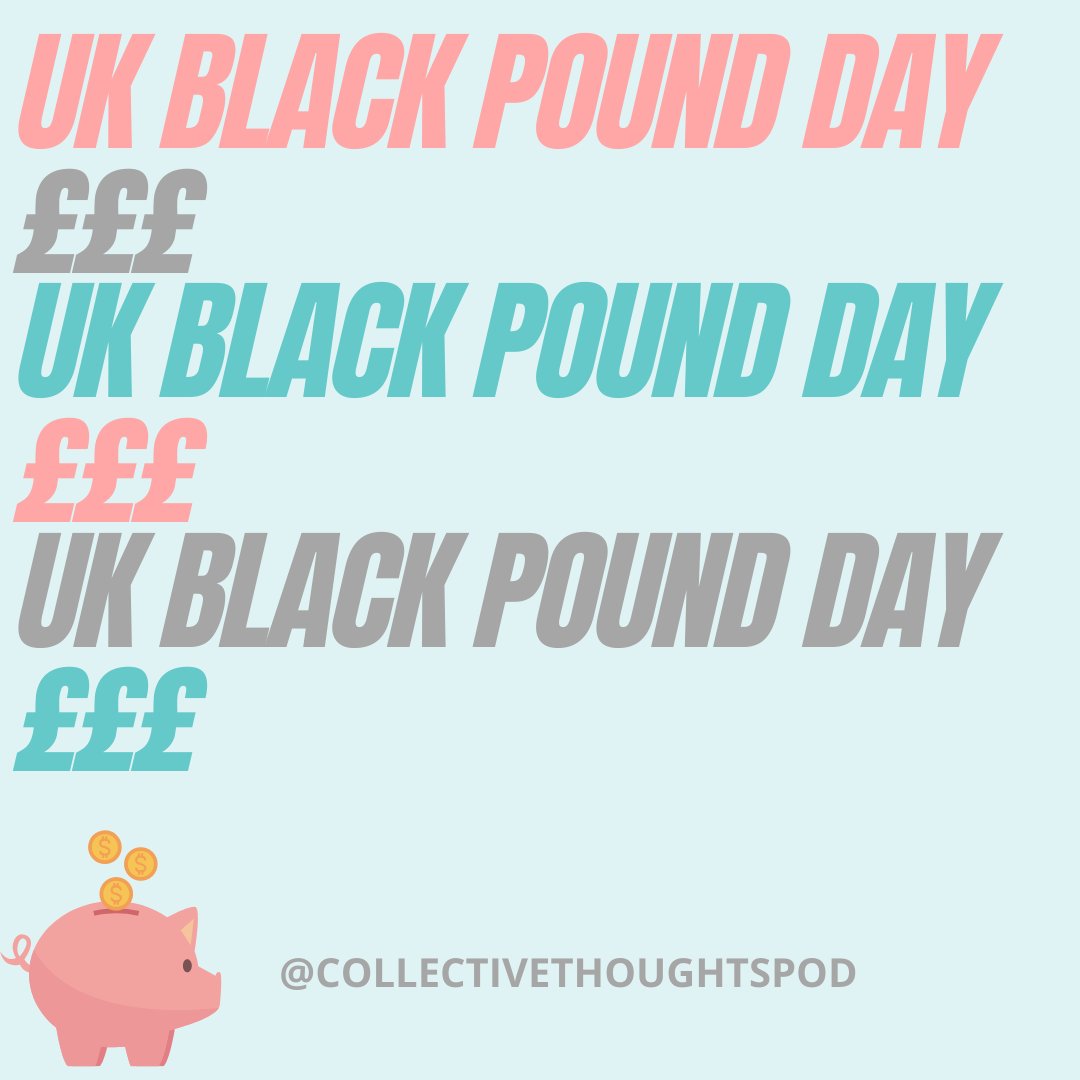 collectivetpod's tweet photo. Today is the first ever Black Pound Day in the UK

There are tonnes of Black entrepreneurs out there, but how much do we hear about them?

Lets start supporting Black-owned businesses
@collectivetpod 

#BlackPoundDay 
#BlackOwnedBusiness 
#BlackOwned 
#BlackownedUK https://t.co/j9HYpZSC75