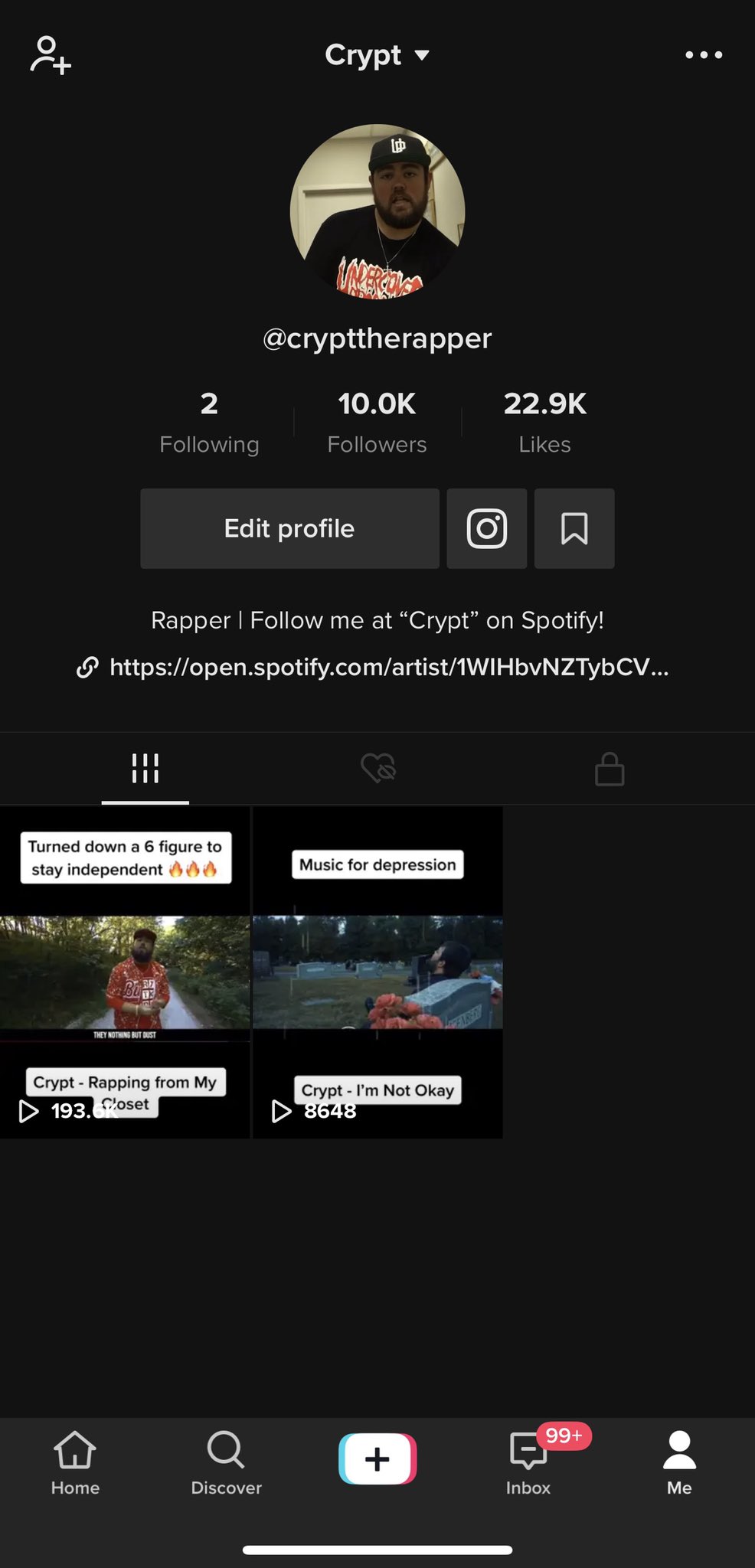 Crypt On Twitter I Ve Had Tiktok For 2 Days And I Already Hit 10 000 Followers And My 2nd Post Has 200 000 Views Idk If I Got Lucky Or If Tiktok Is The