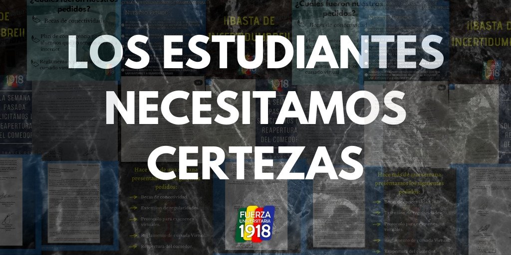 Fuerza1918's tweet image. LOS ESTUDIANTES NECESITAMOS CERTEZAS.⁣⁣
⁣
El viernes 3 de julio en #Exactas se toman mesas de exámenes (según Res. C.D. N° 227/20). ⁣⁣
⁣
Estamos a menos de una semana y seguimos sin saber, ¿se toman presencial, virtual? ¿Cuál es el protocolo establecido para los finales?