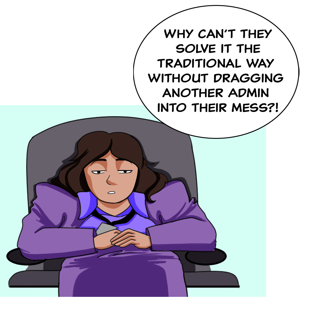 JennGracey's tweet image. For #SequentialSaturday here&apos;s a sneak peek of my new #comic Admin 🛸 Read it here: webtoons.com/en/challenge/a…