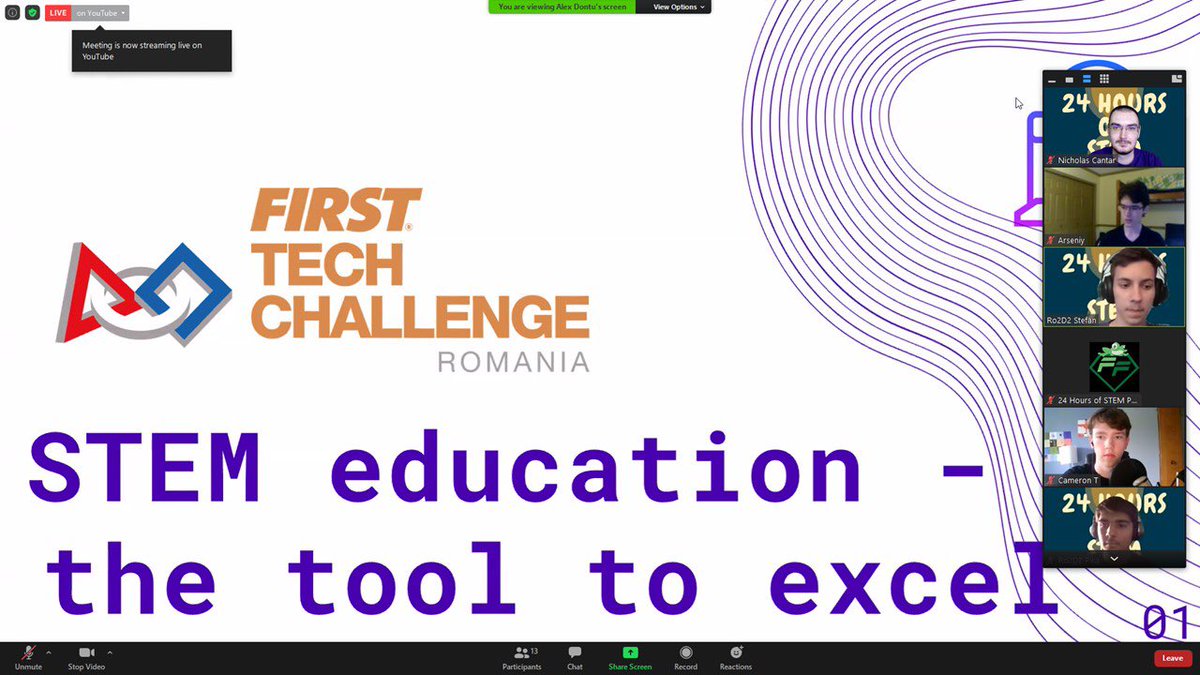 ro2d2team's tweet photo. Robotics incorporates #STEM fields and it is a key tool to excel in various fields of education. Before we got into the interactive part of our stream, we spoke about our team and how #STEMeducation can be used to make the difference.
#ftcgamechangers #24hoursofstem https://t.co/UobpSGid4P