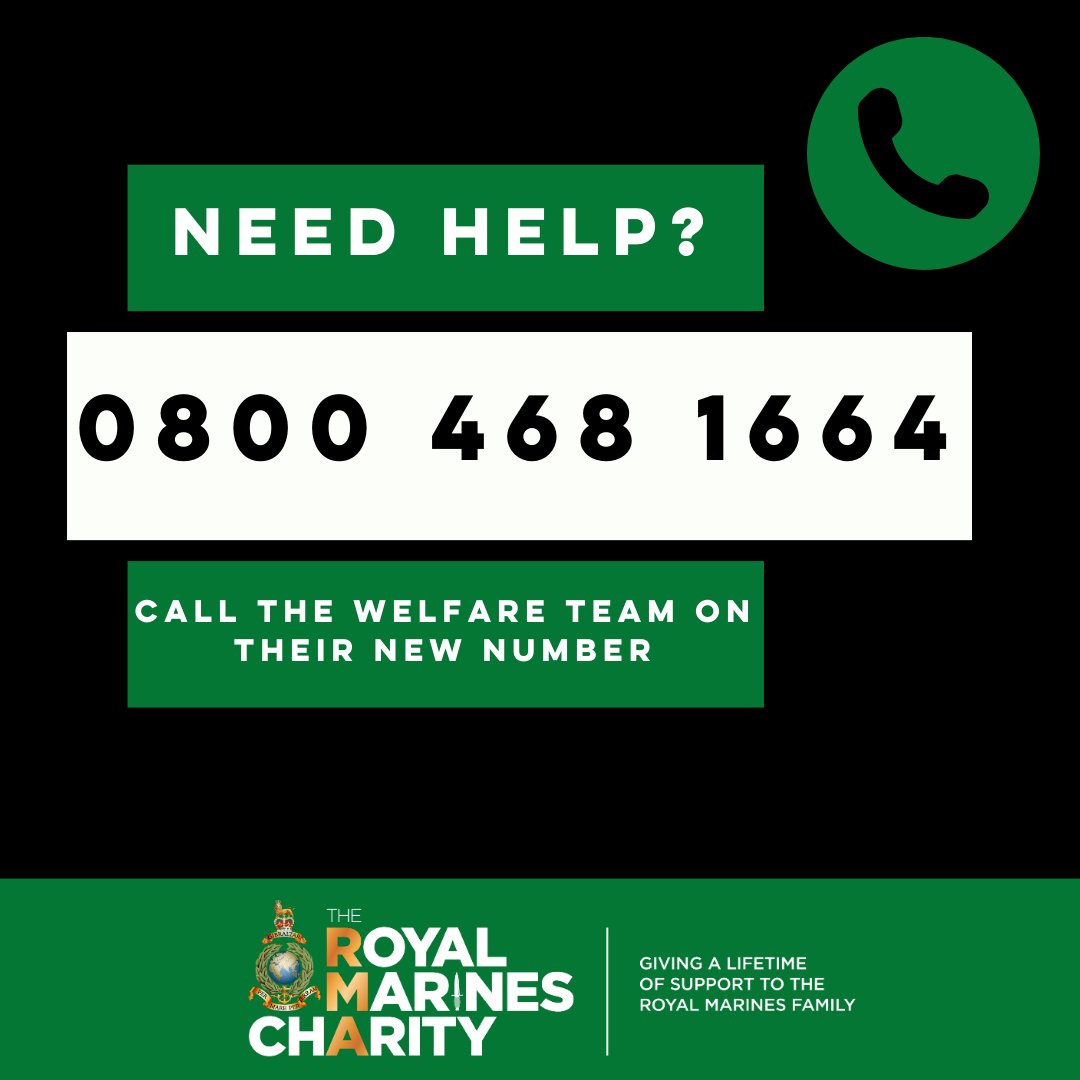 Do you need our help? We have a new phone number for our welfare team. #RMfamily #ArmedForcesDay #SaluteOurForces