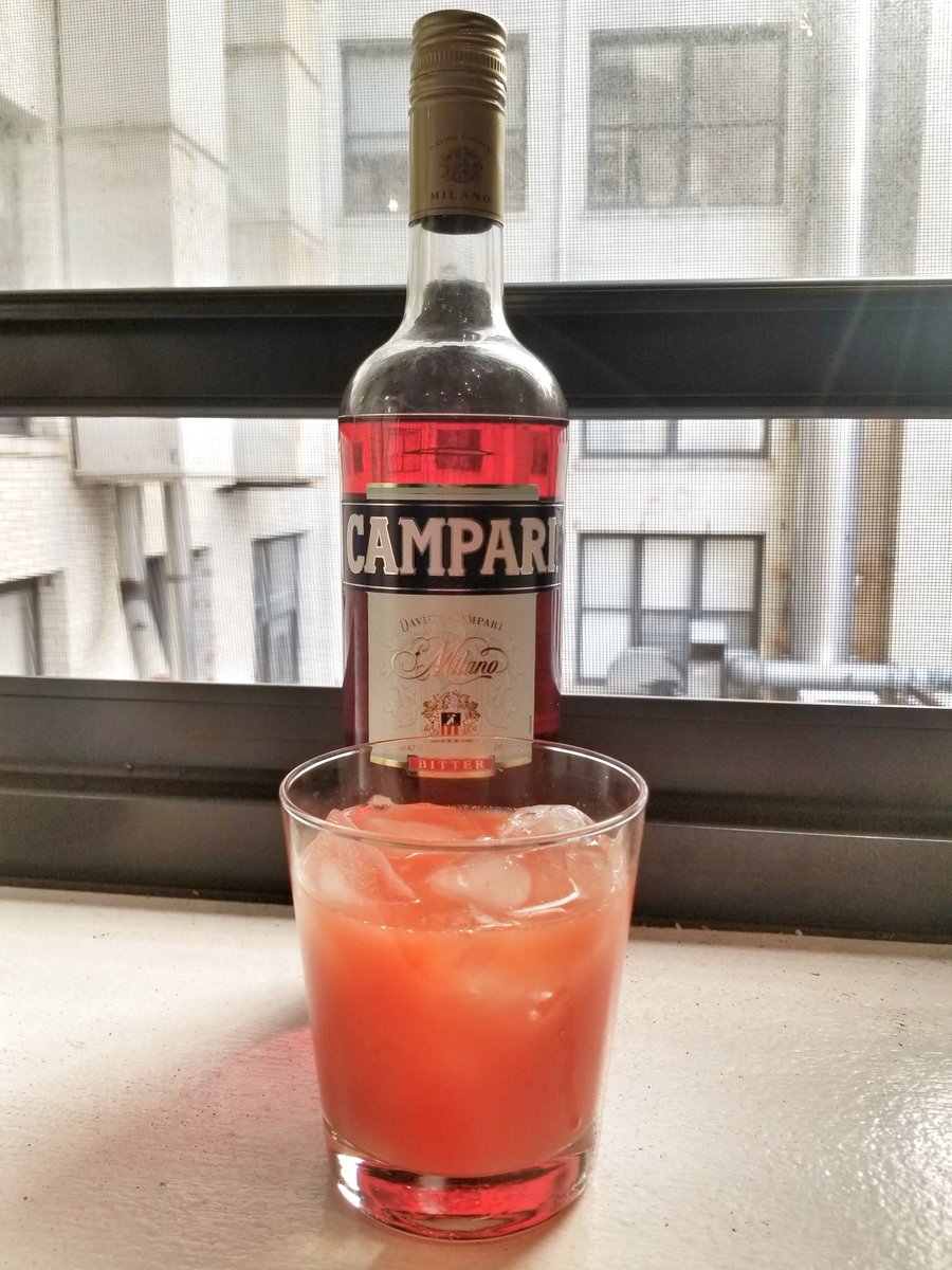 Campari &amp; OJ? Think again. This is The Garibaldi. Comprised of <a href="/campari/">Campari</a> and OJ, this drink is more than the sum of its parts. Recipe from <a href="/Dante_nyc/">Dante</a>. Reco came from the lovely owners of <a href="/kingfisherdurm/">Kingfisher</a> during an IG Live happy hour. Blog post: bit.ly/2NzddiH
