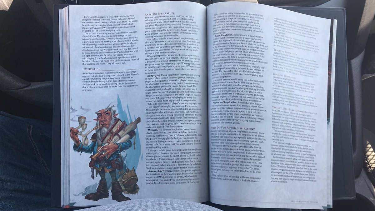 “D&D doesn’t provide enough guidelines for inspiration, so I <insert house rule>.”(6) Guidance for how to use inspiration DMG pp. 240-241