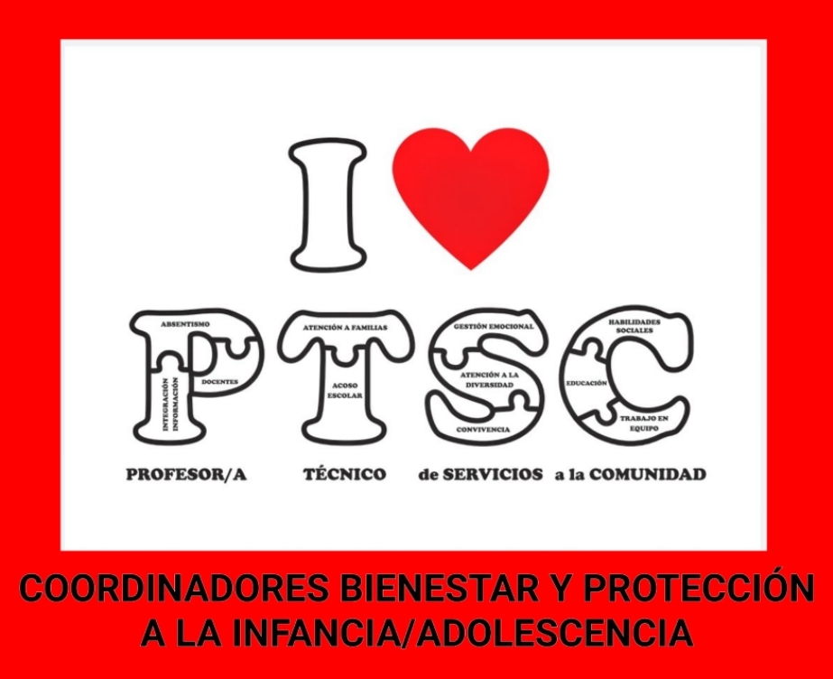 El Profesorado de Servicios a la Comunidad #PTSC estamos trabajando por visibilizar nuestro perfil y nuestro trabajo, y por su reconocimiento en el contexto educativo en la próxima #leyProtecciónInfancia #infanciaseguraporley