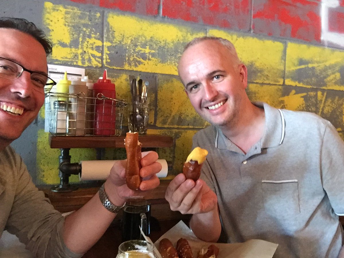 Lunch on 27/6/17 was in exotic Fargo, so named because of what it looks like the railway line does. We dined at the Wurst Beer Hall, which I have to go back to as the fact we were driving meant I couldn't have the "Bacon Flight with Beer Pairings", and had to settle for sausages.