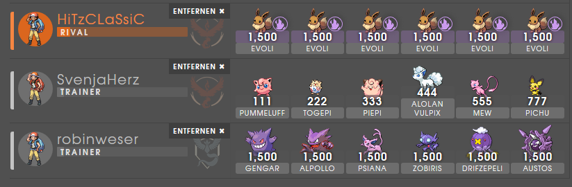 pvp_deutschland's tweet photo. Gerade hat unser #Autorekt-Turnier begonnen. Welche der coolen Teams gefallen euch am besten?
Which teams do you like the most? Let us know in the comments😁 #PokemonGO #autorec #SilphArena #Silph https://t.co/xdoxYqWxDL