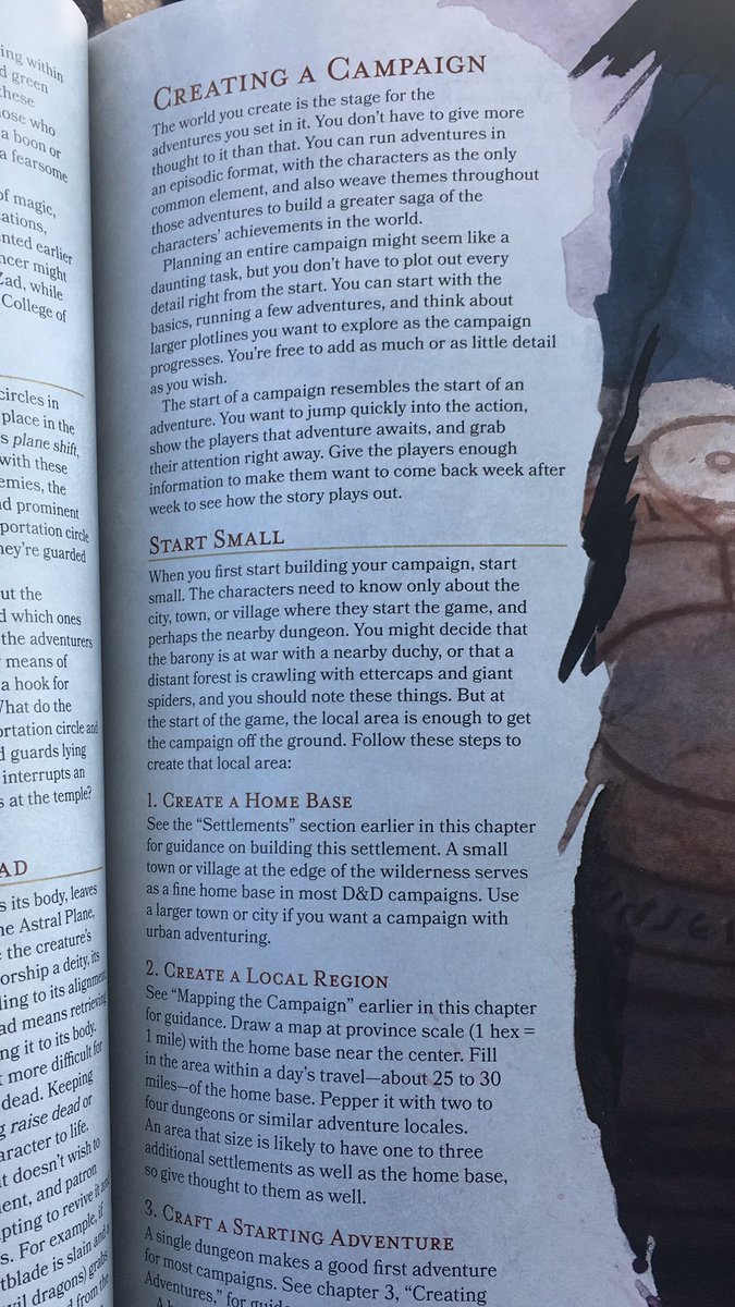 “The default setting for D&D is Forgotten Realms. I don’t like Forgotten Realms.”(3) Rules for designing your own settingDMG p. 25