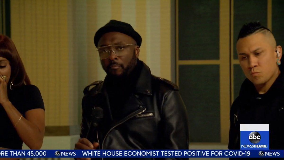 The Black Eyed Peas bep perform their hit 'Mamacita'. The hitmaking