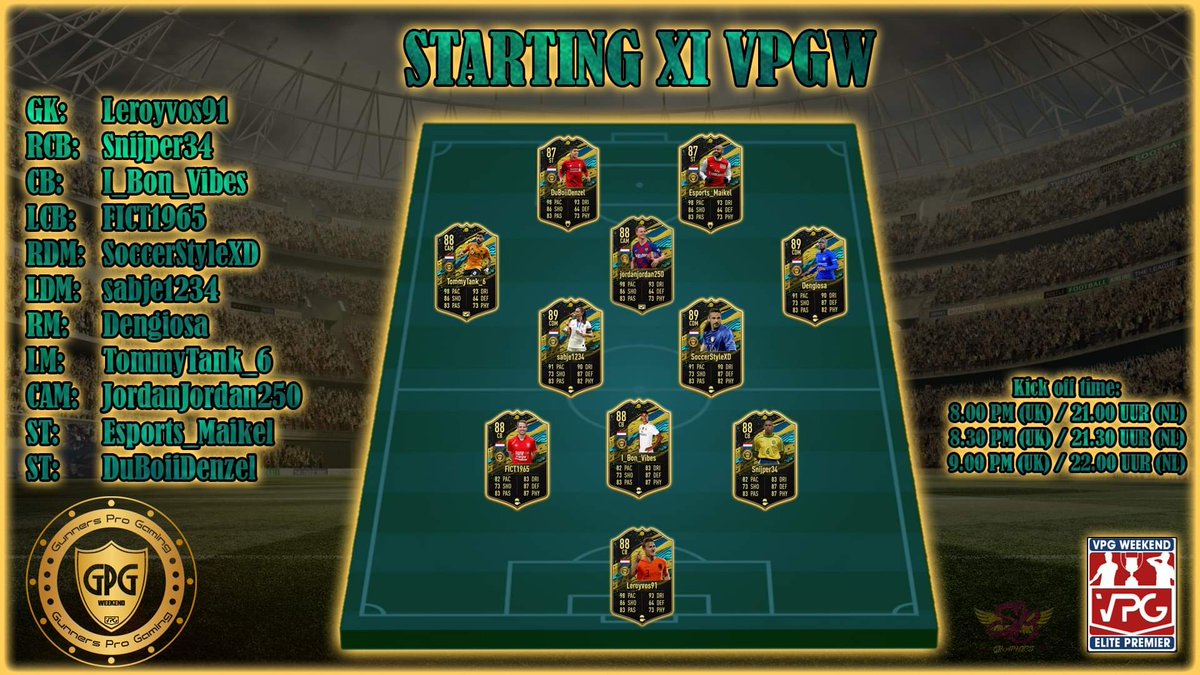 Matchday in <a href="/VPGWeekend/">Virtual Pro Gaming Weekend</a> let's go lads!