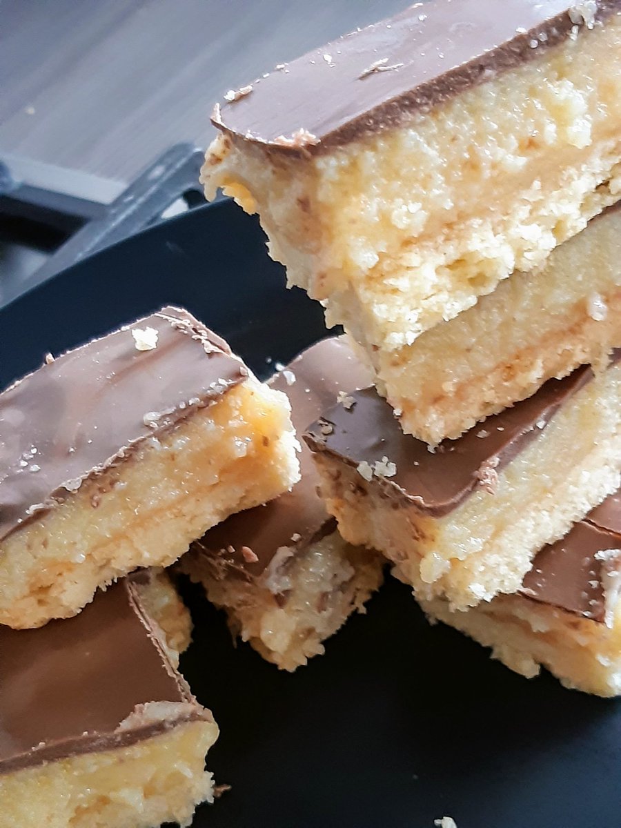 Kelly's Kitchen week 3 ... millionaire's shortbread.  Tastes better than it looks! #homebaking #millionaireshortbread #tasty