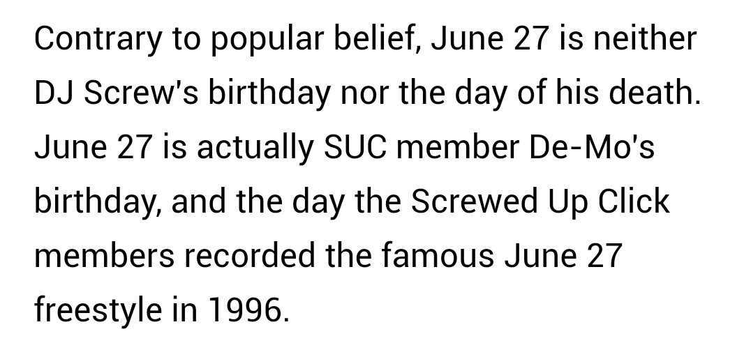Happy fake birthday to DJ Screw and also Frank O\Hara 