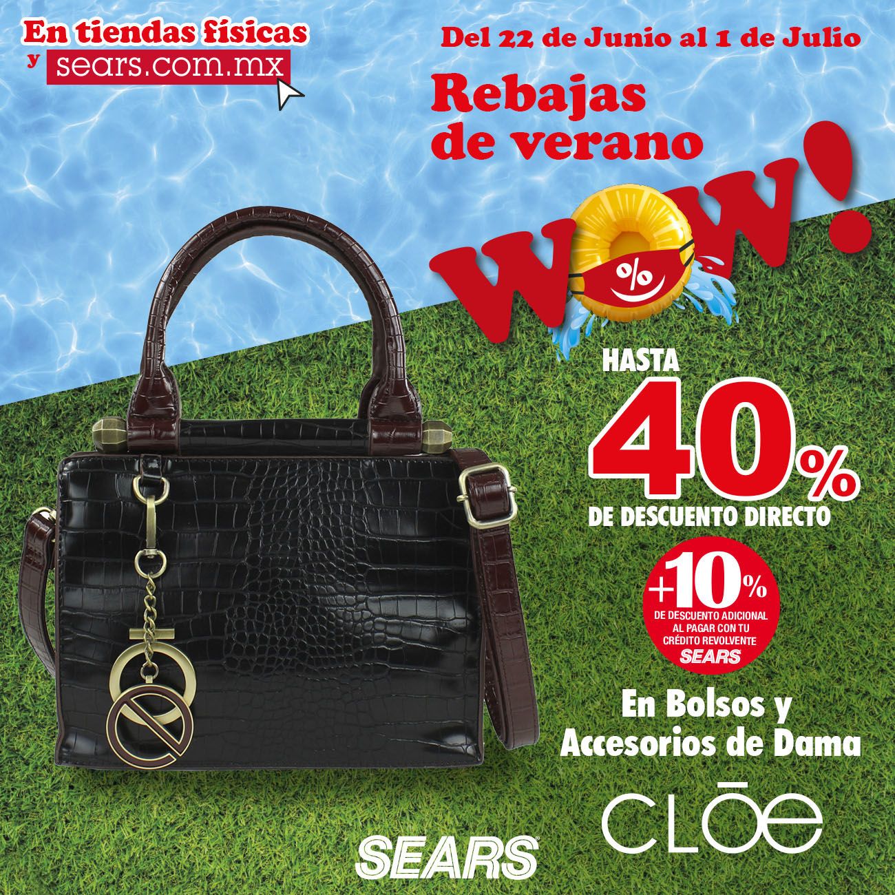 Sears Mexico on X Los bolsos Cloe son el accesorio ideal para la temporada. Dale clic y adquierelos https t GiTlLeN0ji Vigencia del 22 de junio al 1 de Julio de 2020. Consulta
