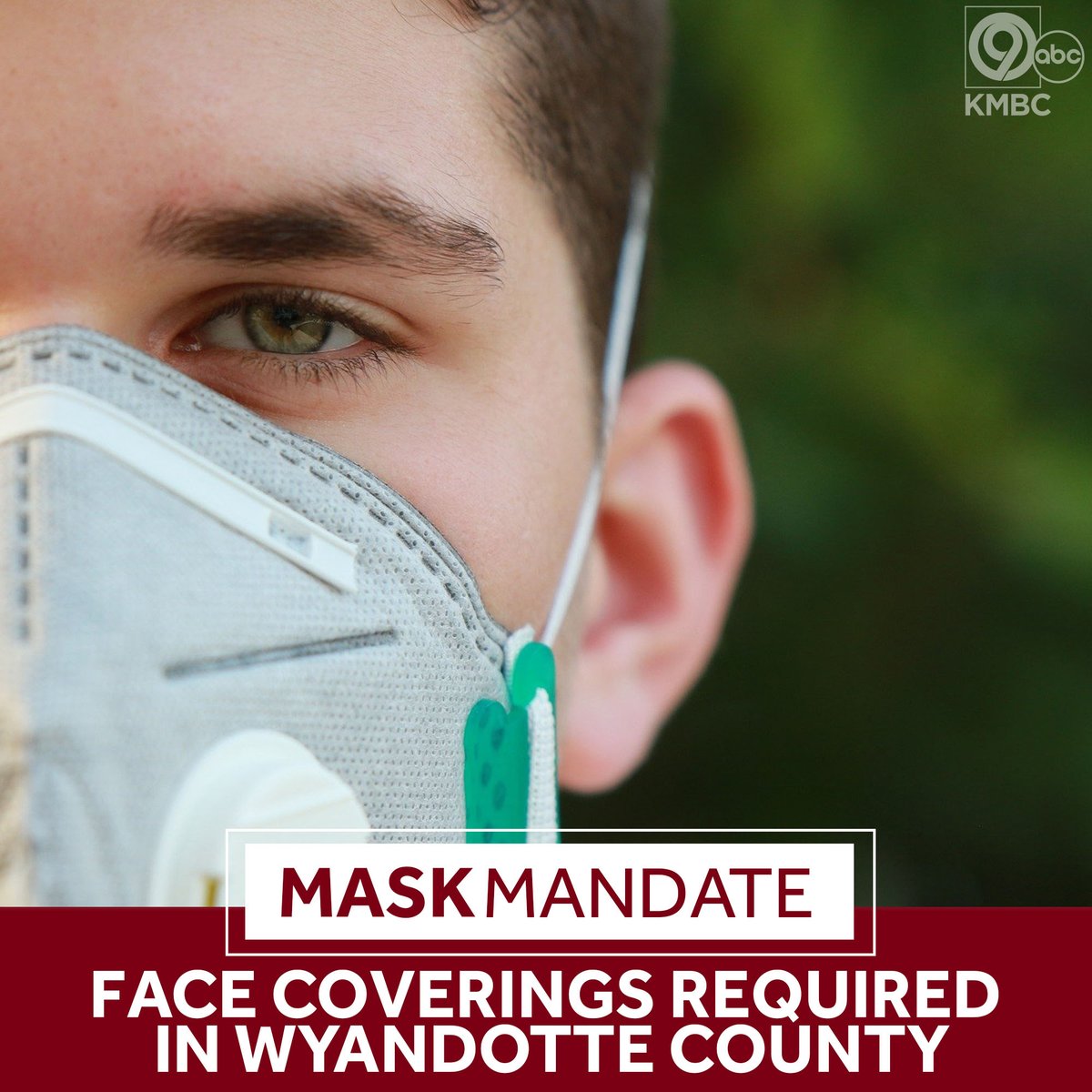 #BREAKING: Wyandotte County health officials issued a new order requiring residents to wear face masks in public spaces in order to slow and contain the spread of COVID-19. The mandate starts Tuesday at 5 p.m. bit.ly/31m9Vas