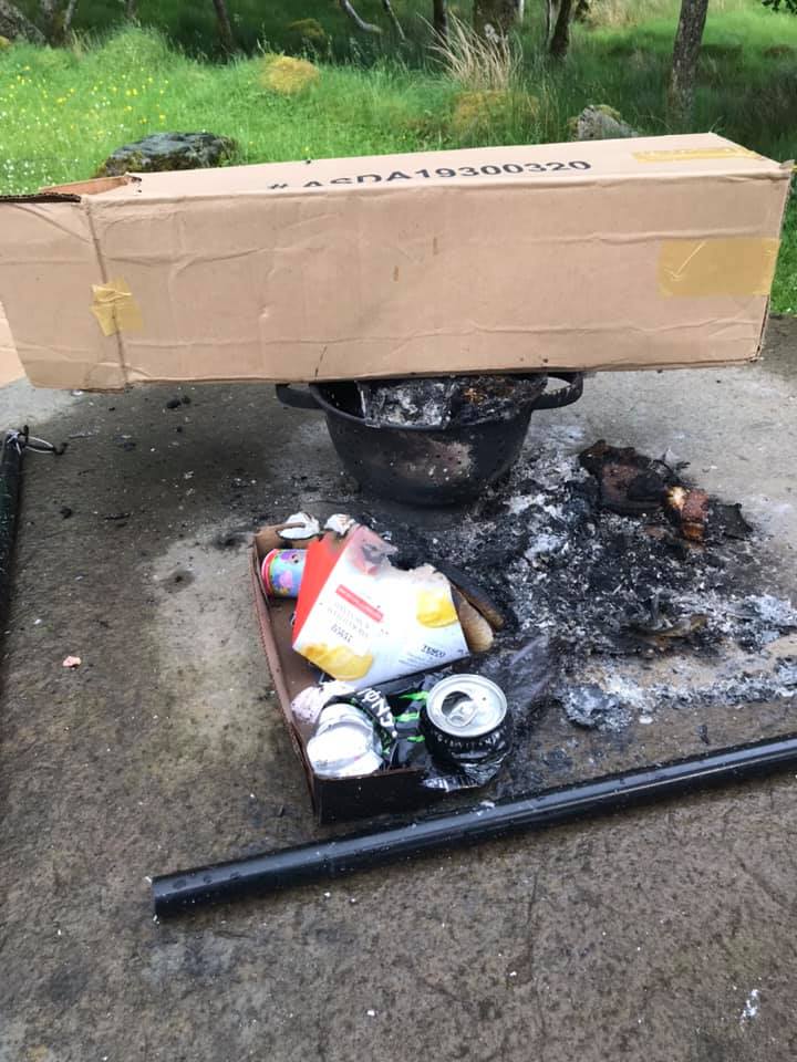 UllapoolCraic's tweet photo. And this was the next place they stayed - Knockan Crag. @northernPolice have spoken with them apparently but not heard if being done. https://t.co/nbERXizyJc