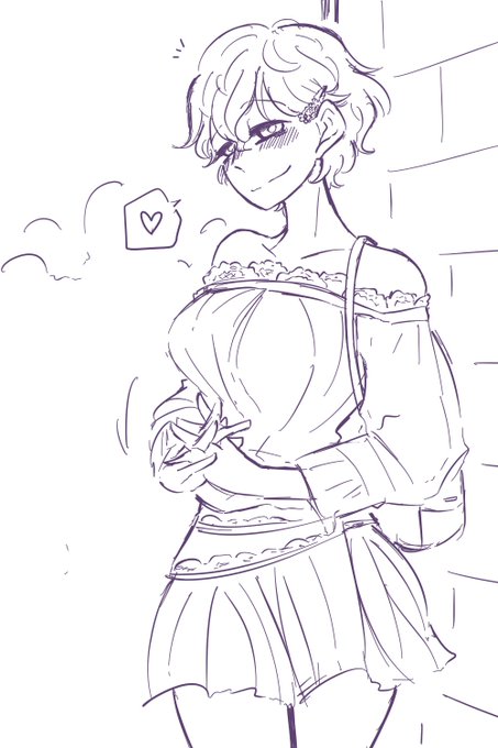 待ち合わせた場所にやってきたエリカが息の呑むタイプのデートモード赤星。 