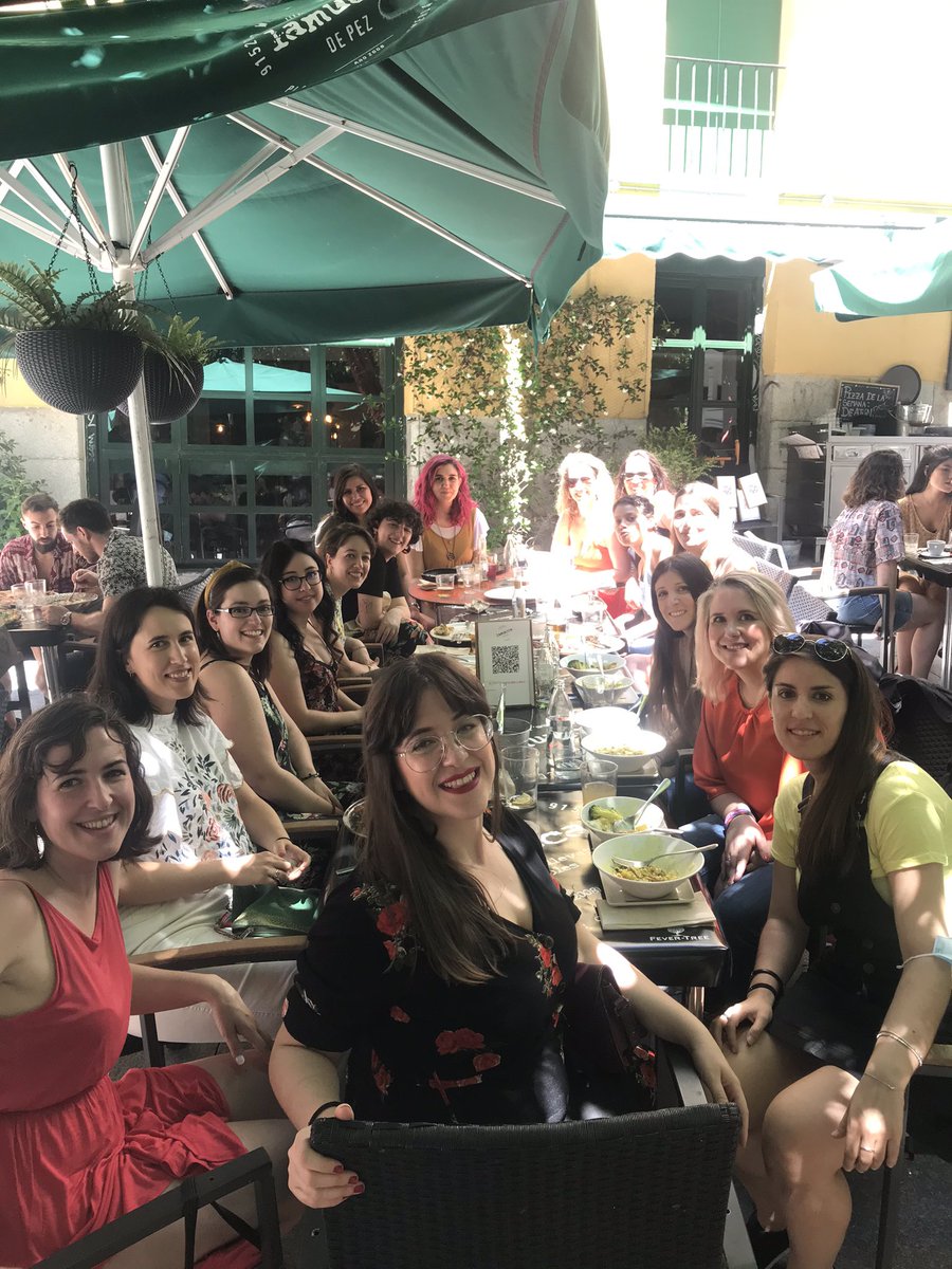 conchaasensio's tweet photo. Porque no todo va a ser programar... 👩🏼‍💻Por fin, muchas de las #adalabers de la #PromoJemison nos hemos puesto cara ☺️ ¡Me ha encantado echar este ratillo con vosotras, chicas! Deseando que llegue la próxima... 🍻😎 #adalabeers https://t.co/EJoDsiWYho