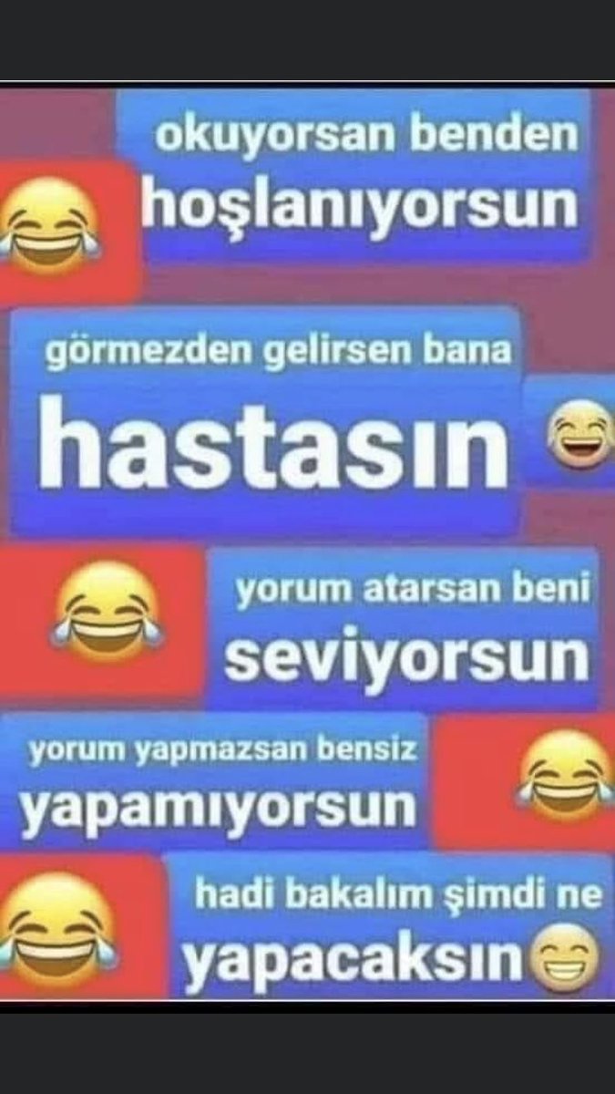 itraf_et's tweet photo. 👉👇Telefon numaranızın son rakamına göre hangisine denk geliyonuz❓Benim 49

#0 ~Duygusal😪         #1 ~Manyak😜
#2 ~Harbi😎              #3 ~Deli😶
#4 ~Delikanlı✋       #5 ~Çılgın😨
#6 ~Ağır Başlı😇        #7 ~Çok zeki🙍
#8 ~Saf Gariban😕     #9 ~Kafadan çatlak😅 #bursa https://t.co/UsG8u1hBda