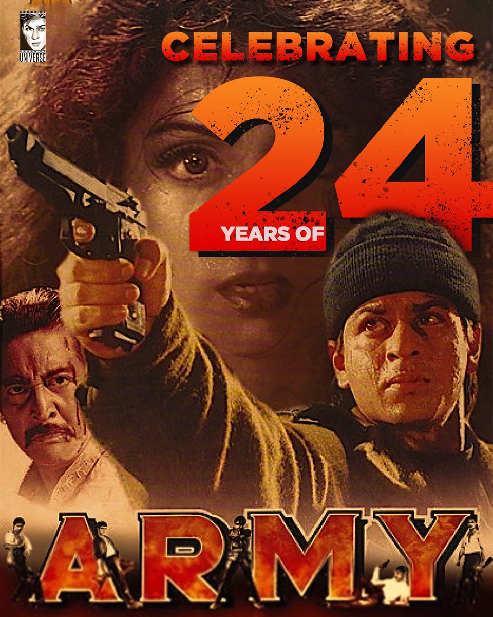 SRKUniverse's tweet photo. Celebrating #24YearsOfArmy 🇮🇳 #ShahRukhKhan wanted to join the Indian Army when he was a kid, started his career with the TV series Fauji &amp; it's the first film in which we saw him as an army man ❤ a small role with a great impact 👌🏻 https://t.co/aSLyszDAH1