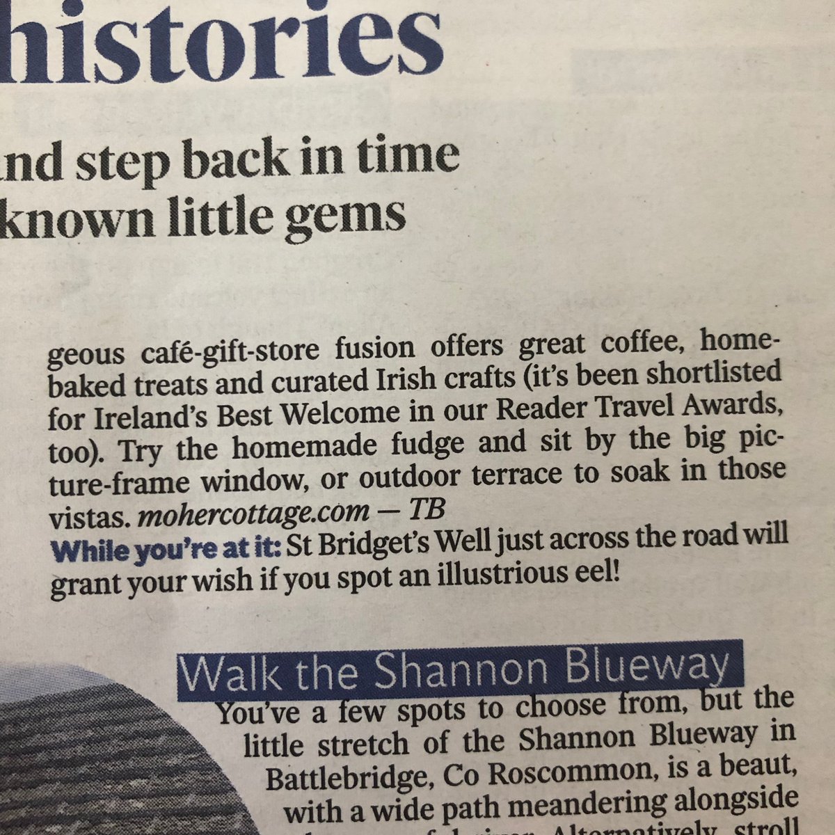 So delighted to be on the fabulous and inspiring list of Summer hot 100 for our Irish staycations in today’s @IndoWeekend in @Independent_ie 
Thanks so much the @Indo_Travel_  @ThomBreathnach 
Looking forward to welcoming folks #whenwetravelagain on Monday #visitclare  #theBurren