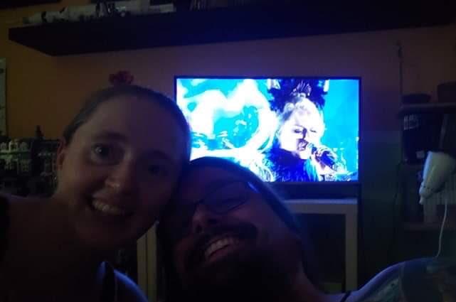 SvenUckermann's tweet photo. We couldn’t get a selfie during the last @BattleBeast show in #kiel but now that works #sunbornlive #battlebeast https://t.co/7CDsxfHgJx