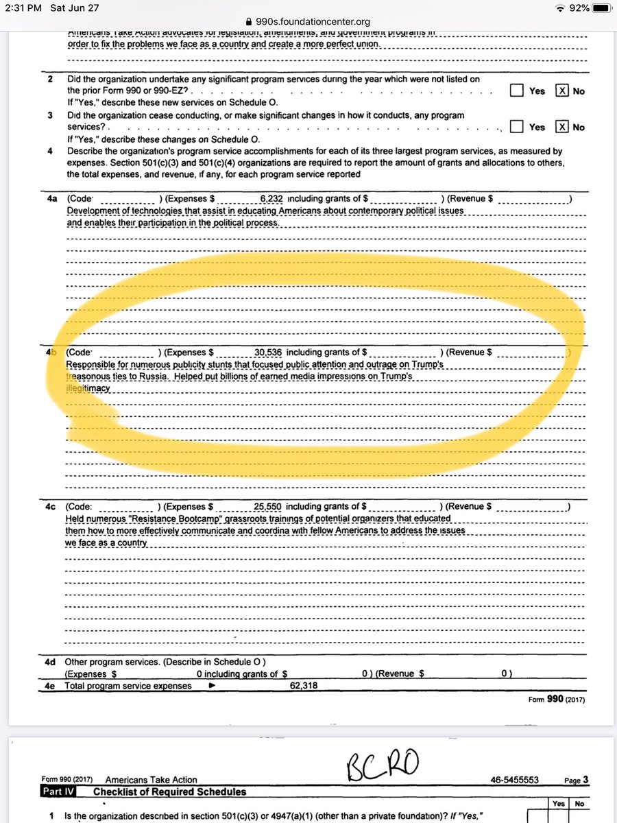 Here’s more tax info.  Hey look. More names.  https://990s.foundationcenter.org/990_pdf_archive/465/465455553/465455553_201712_990O.pdf